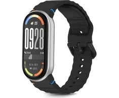 Tech-Protect Silicone Sport apyrankė skirta Xiaomi Smart Band 8 / 9 / 10 / NFC – juodos spalvos