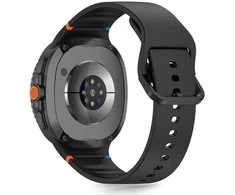 Tech-Protect Silikoninė apyrankė Samsung Galaxy Watch 8 / Classic (40 / 44 / 46 mm) juodos spalvos