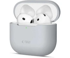 Tech-Protect Silicone dėklas skirtas Apple AirPods 4 – pilkos spalvos