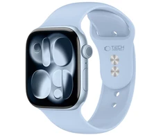 Tech-Protect SILIKONINIS DIRŽELIS WATCH 8 / 9 / 10 / 11 / 12 / SE (40 / 41 / 42 MM) ŠVIESIAI MĖLYNAS