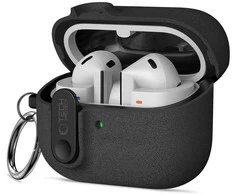 Tech-Protect Slim Hook dėklas ausinėms Samsung Galaxy Buds 3 / 3 FE / 3 Pro juodos spalvos