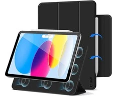 „Tech-Protect Smartcase Magnetic“, skirtas „iPad 10.9“ (2022 m.) / „iPad 11“ (2025 m.) - juodas