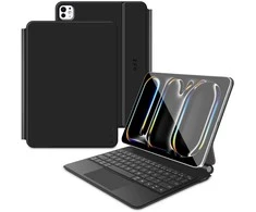 „Tech-Protect SmartCase Magnetic“, skirtas „iPad Pro 11“ 5/6 2024–2025 m. – Juodas