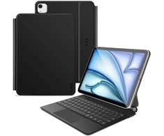 „Tech-Protect Smartcase Magnetic“ su klaviatūra, skirtas „iPad Air 10.9“ (2020/2022) / 11“ (2024/2025/2026) - Juodas