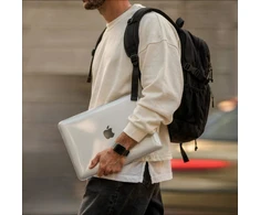 Tech-Protect SmartShell dėklas MacBook Neo 13" – permatomas