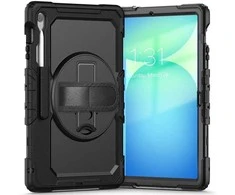 Tech-Protect Solid dėklas skirtas Samsung Galaxy Tab S10 FE+ – juodos spalvos