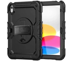 Tech-Protect Solid360 Apple iPad 10.9” 10 / 2022 / 11” 11 / 2025 – dėklas planšetiniam kompiuteriui juodos spalvos