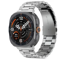 „Tech-Protect“ nerūdijančio plieno „Samsung Galaxy Watch Ultra 1 / 2“ 2024–2026 (47 mm) laikrodis su integruotu ekranu.