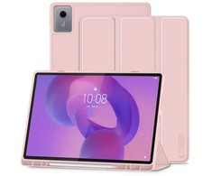 Tech Protect TechProtect SmartCase Pen dėklas skirtas Lenovo Idea Tab Plus 12.1 TB-361 – rožinės spalvos