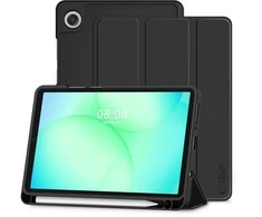 Tech Protect TechProtect SmartCase Pen dėklas skirtas Samsung Galaxy Tab A9 / A11 8.7 X110 / X115 / X133 / X135 – juodos spalvos