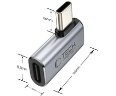 „Tech-Protect Ultraboost AA01“ USB-C kampinis adapteris – pilkas