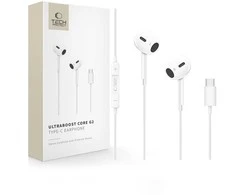 Tech-Protect Ultraboost Core G2 USB-C ausinės – baltos spalvos