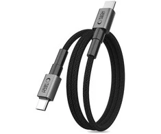 „Tech-Protect Ultraboost DNA MagTwist USB-C PD“ kabelis 100W / 5A 100 cm – pilkos spalvos