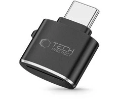 Tech-Protect UltraBoost Micro SD kortelių skaitytuvo adapteris su USB-C - juodas