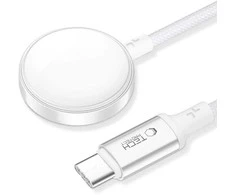 Tech-Protect UltraBoost USB-C belaidis įkroviklis skirtas Apple Watch 1m – baltos spalvos