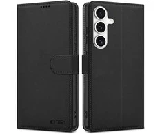 Tech-Protect Wallet dėklas skirtas Samsung Galaxy S25 FE – juodos spalvos