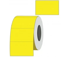 Technoinform Kainų etiketės 26x16mm, stačiakampės, 1000vnt, geltonos spalvos