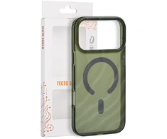 Telforceone Tecto Shield Desert Mag dėklas, skirtas iPhone 17 Pro Max 6,9" / iPhone 18 Pro Max 6,9", tamsiai alyvuogių spalvos