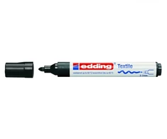 Tekstilės žymeklis Edding 4500, apvaliu galiuku, 2-3mm, juodos spalvos
