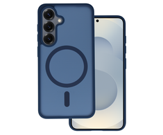 Tel Protect Aura Matte Magsafe dėklas skirtas Samsung Galaxy S25/S24 mėlynos spalvos