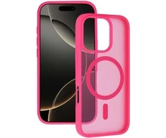Tel Protect Aura Matte Magsafe dėklas skirtas Apple iPhone 16 Pro hot rožinės spalvos