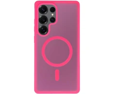 Tel Protect Aura Matte Magsafe dėklas skirtas Samsung Galaxy S26 Plus hot rožinės spalvos