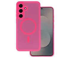 Tel Protect Aura Matte Magsafe dėklas skirtas Samsung Galaxy S25 FE hot rožinės spalvos