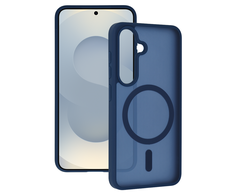 Tel Protect Aura Matte Magsafe dėklas skirtas Samsung Galaxy S25/S24 mėlynos spalvos