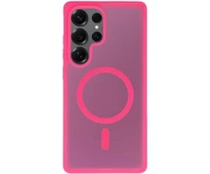 Tel Protect Aura Matte Magsafe dėklas skirtas Samsung Galaxy S25 Ultra hot rožinės spalvos