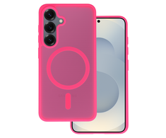 Tel Protect Aura Matte Magsafe dėklas skirtas Samsung Galaxy S25/S24 hot rožinės spalvos