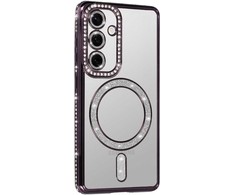 Tel Protect Bling Magsafe dėklas skirtas Samsung Galaxy S26 violetinės spalvos
