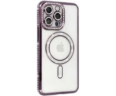 Tel Protect Bling Magsafe dėklas skirtas Xiaomi Redmi Note 15 4G violetinės spalvos