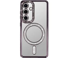 Toptel Tel Protect Bling Magsafe dėklas skirtas Samsung Galaxy S26 violetinės spalvos