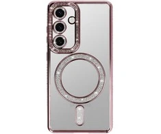 Toptel Tel Protect Bling Magsafe dėklas skirtas Samsung Galaxy S26 Ultra rožinės spalvos