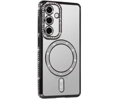 Tel Protect Bling Magsafe dėklas skirtas Samsung Galaxy S26 juodos spalvos