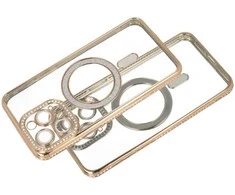 Toptel Tel Protect Bling Magsafe dėklas skirtas Xiaomi Redmi Note 15 4G aukso spalvos