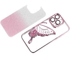 Tel Protect Butterfly Vanduo dėklas skirtas Apple iPhone 12 Pro rožinės spalvos