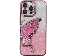 Tel Protect Butterfly Vanduo dėklas skirtas Apple iPhone 17 Pro rožinės spalvos