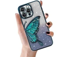 Tel Protect Butterfly Vanduo dėklas skirtas Apple iPhone 17 Pro Max mėlynos spalvos