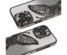 Tel Protect Butterfly Vanduo dėklas skirtas Apple iPhone 17 juodos spalvos