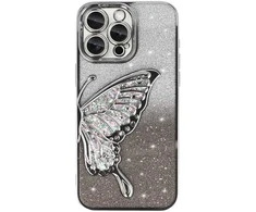 Tel Protect Butterfly Vanduo dėklas skirtas Apple iPhone 15 Pro Max sidabro spalvos