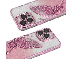 Tel Protect Butterfly Vanduo dėklas skirtas Apple iPhone 14 Pro rožinės spalvos