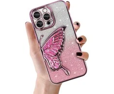 Tel Protect Butterfly Vanduo dėklas skirtas Apple iPhone 17 rožinės spalvos