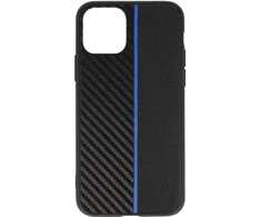Tel Protect CARBON dėklas skirtas Apple iPhone 11 Pro juodos spalvos with mėlynos spalvos stripe