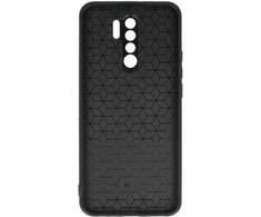 Tel Protect CARBON dėklas skirtas Xiaomi Redmi 9 juodos spalvos with red stripe