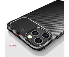 Tel Protect Carbon Elite for Xiaomi Redmi Note 14 5G dėklas telefonui juodos spalvos