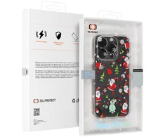 Dėklas TEL PROTECT Christmas Clear Case for Iphone 16 Pro Max Design 1