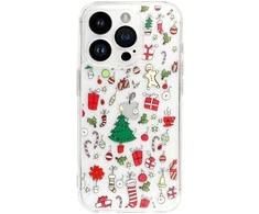 Tel Protect Christmas Clear dėklas skirtas Apple iPhone 16 Pro Max Design 2