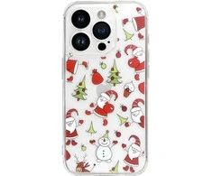 Tel Protect Christmas Clear dėklas skirtas Apple iPhone 16 Design 1