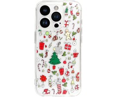 Dėklas TEL PROTECT Christmas Clear Case for Iphone 15 Pro Design 2